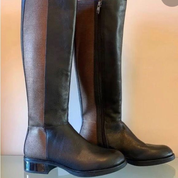 Circus by Sam Edelman New Roxie Knee High Leather Boots  8.5 Bronze and Black - Picture 6 of 6
